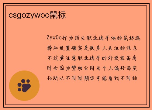 csgozywoo鼠标